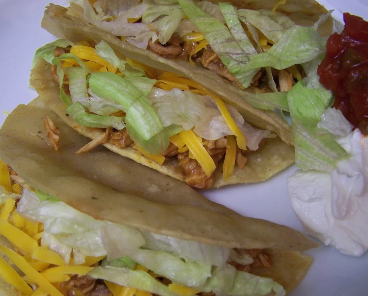 Chicken and Bean Tacos