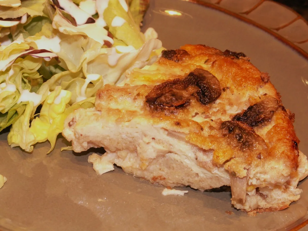 Chicken and Corn Impossible Quiche
