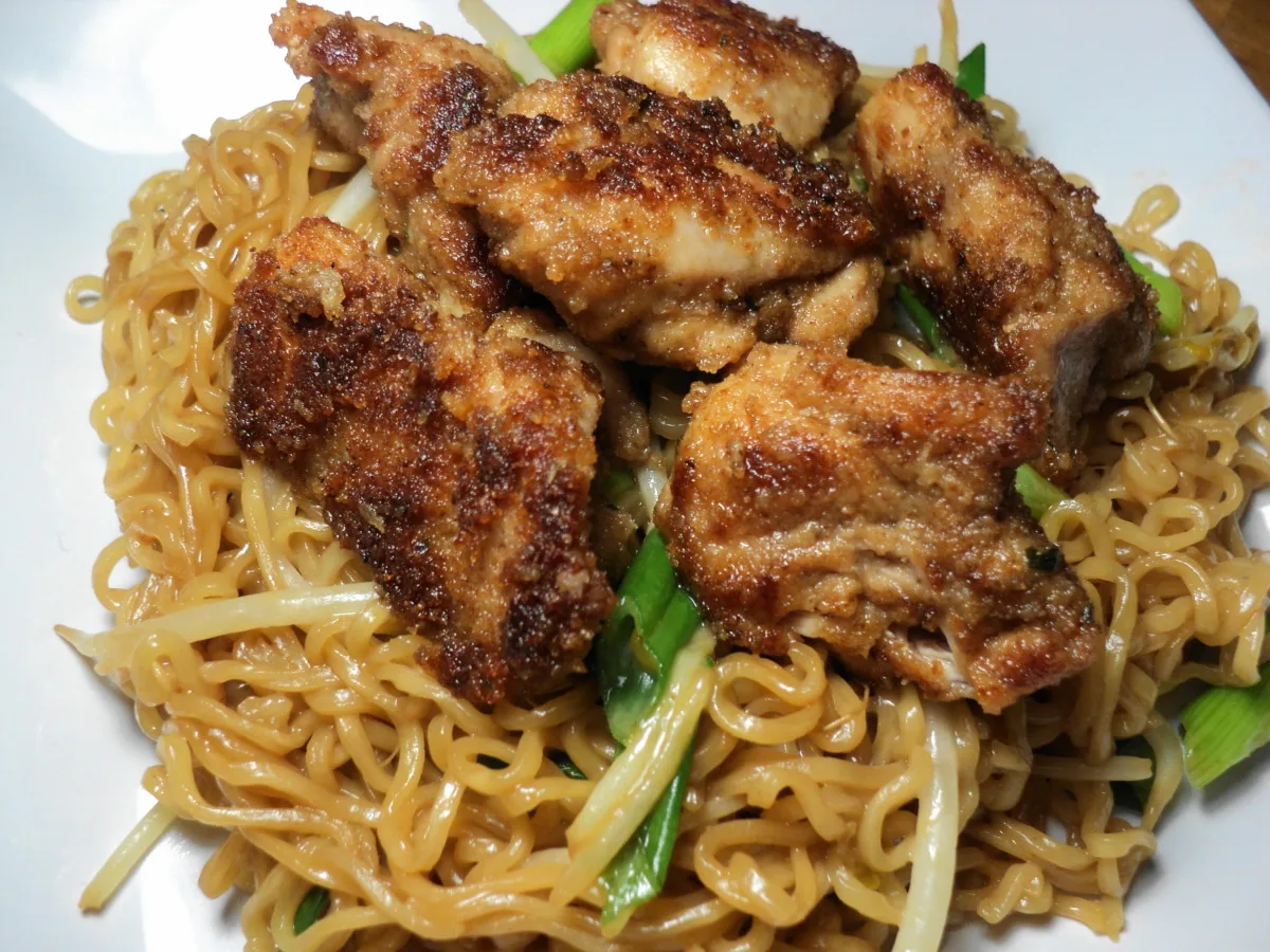 Chicken and Ramen Noodles