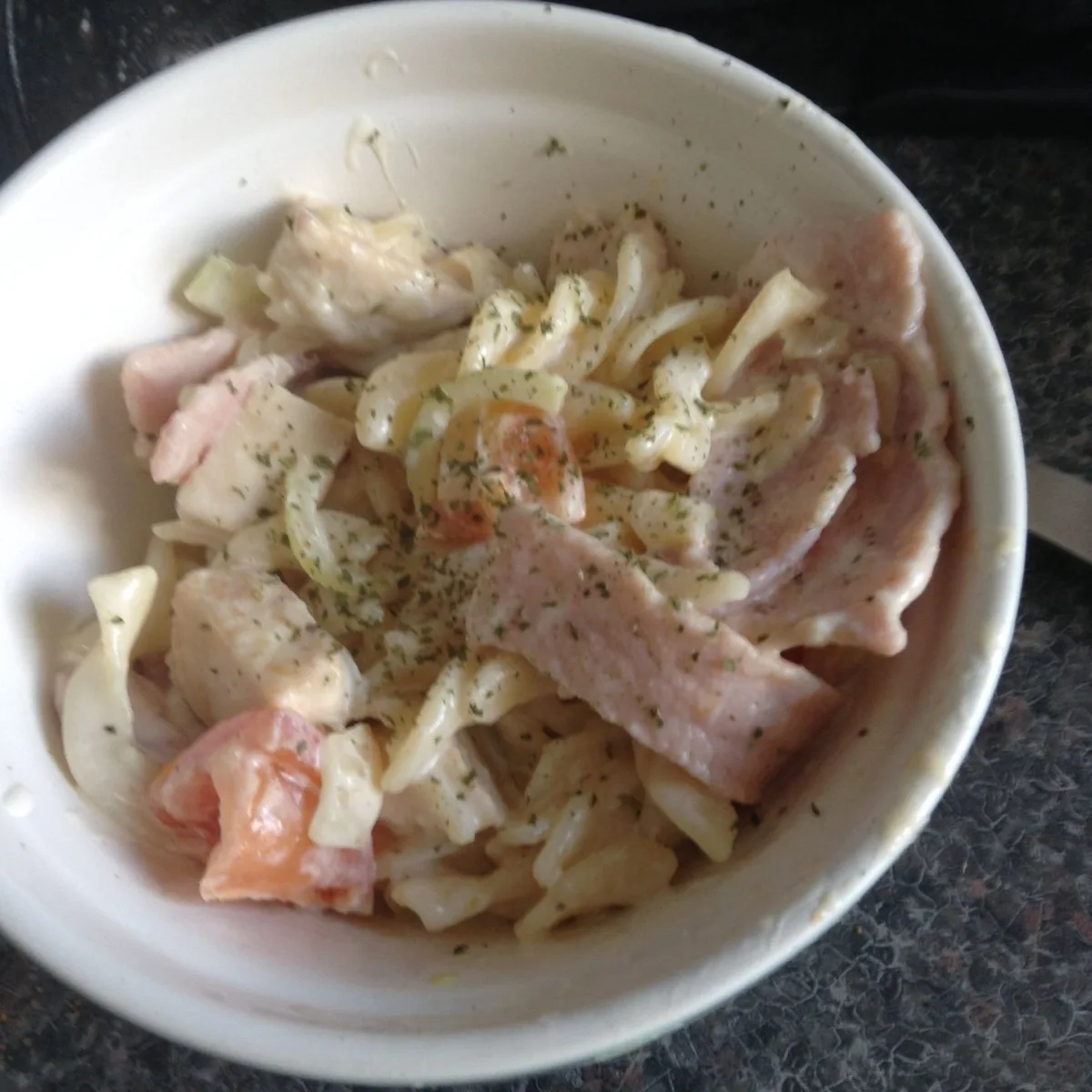 Chicken & Bacon With Penne Pasta in a Creamy Garlic Tomato S