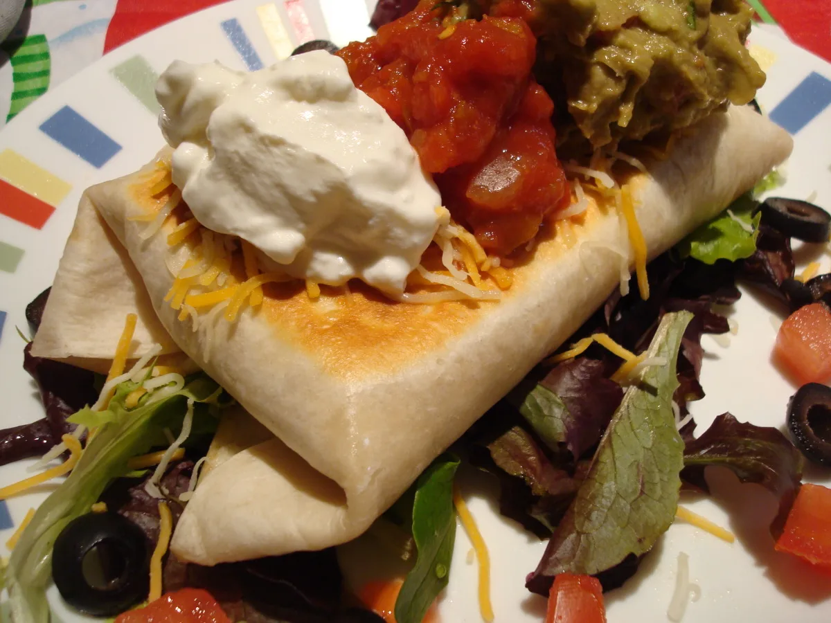 Chicken or Beef Chimichangas (Tex-Mex)