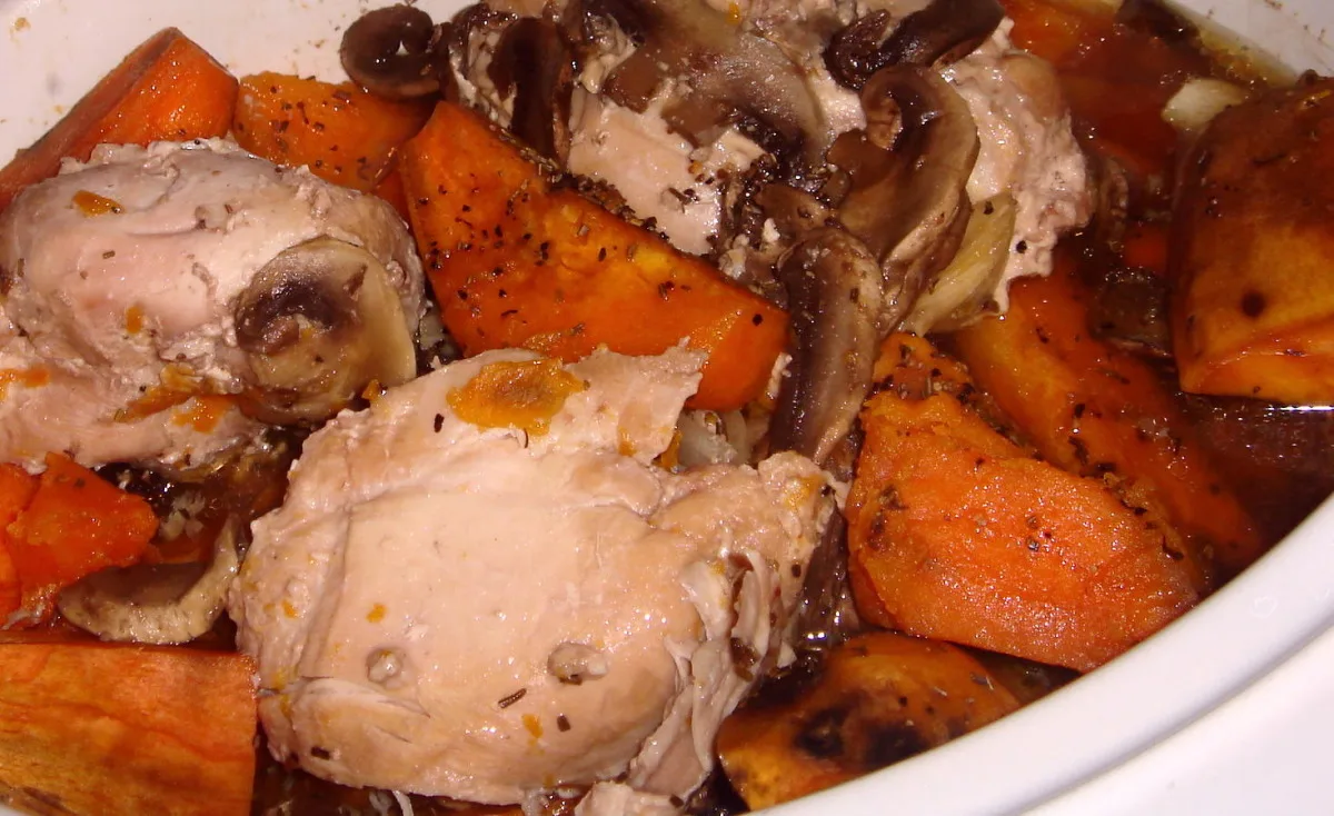 Chicken & Sweet Potato Crock Pot Stew
