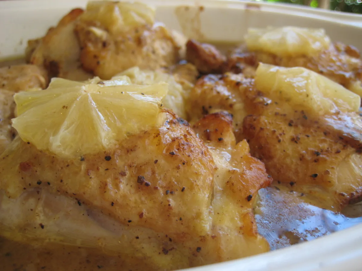 Chicken Thighs with Lemon and Garlic