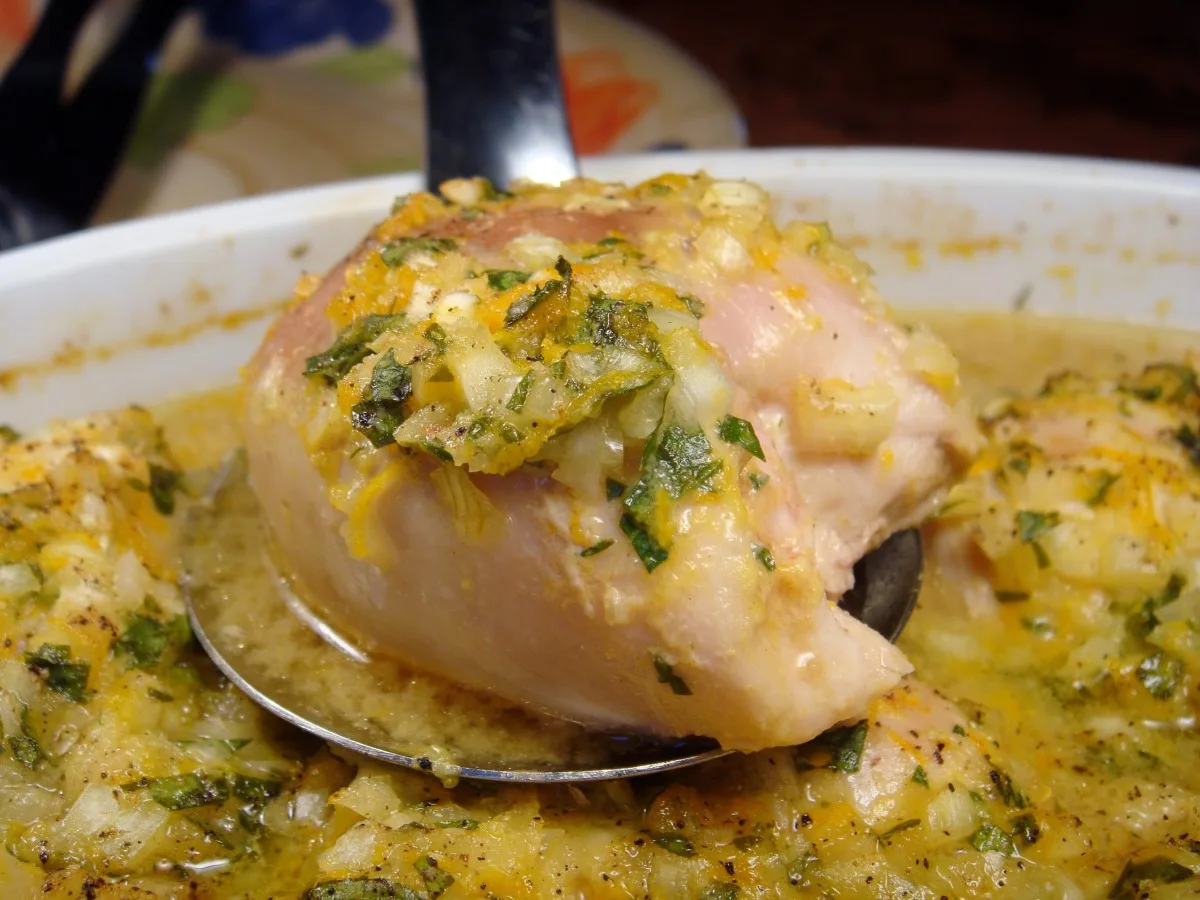 Chicken Thighs With Orange Juice Glaze