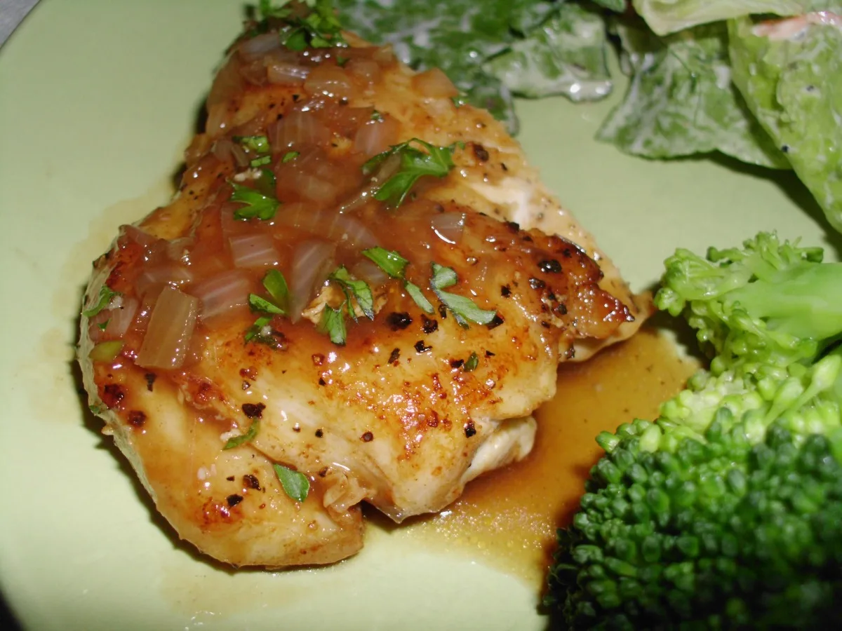 Chicken With Barbecue-Bourbon Sauce
