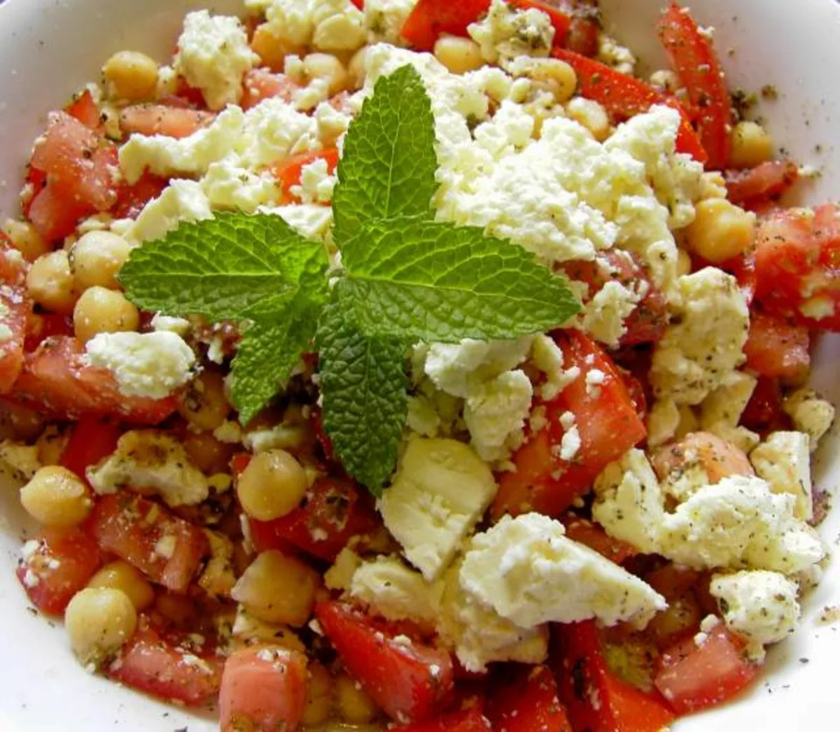 Chickpea, Cherry Tomato, and Feta Salad