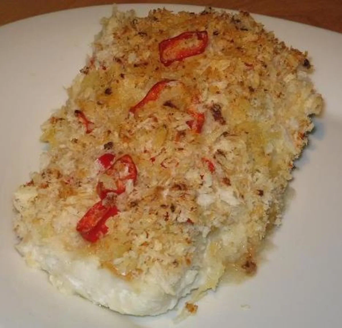 Chili and Lemon Crumbed White Fish With Coconut Rice