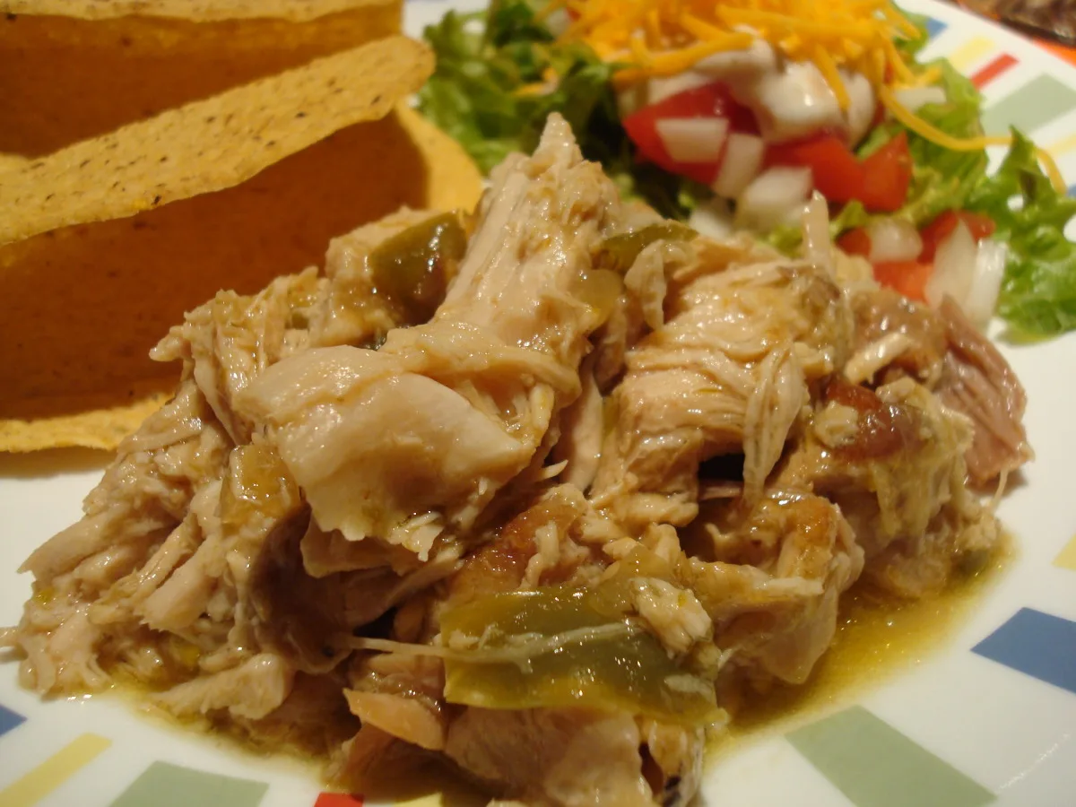 Chili Verde Pork  in a Crock Pot