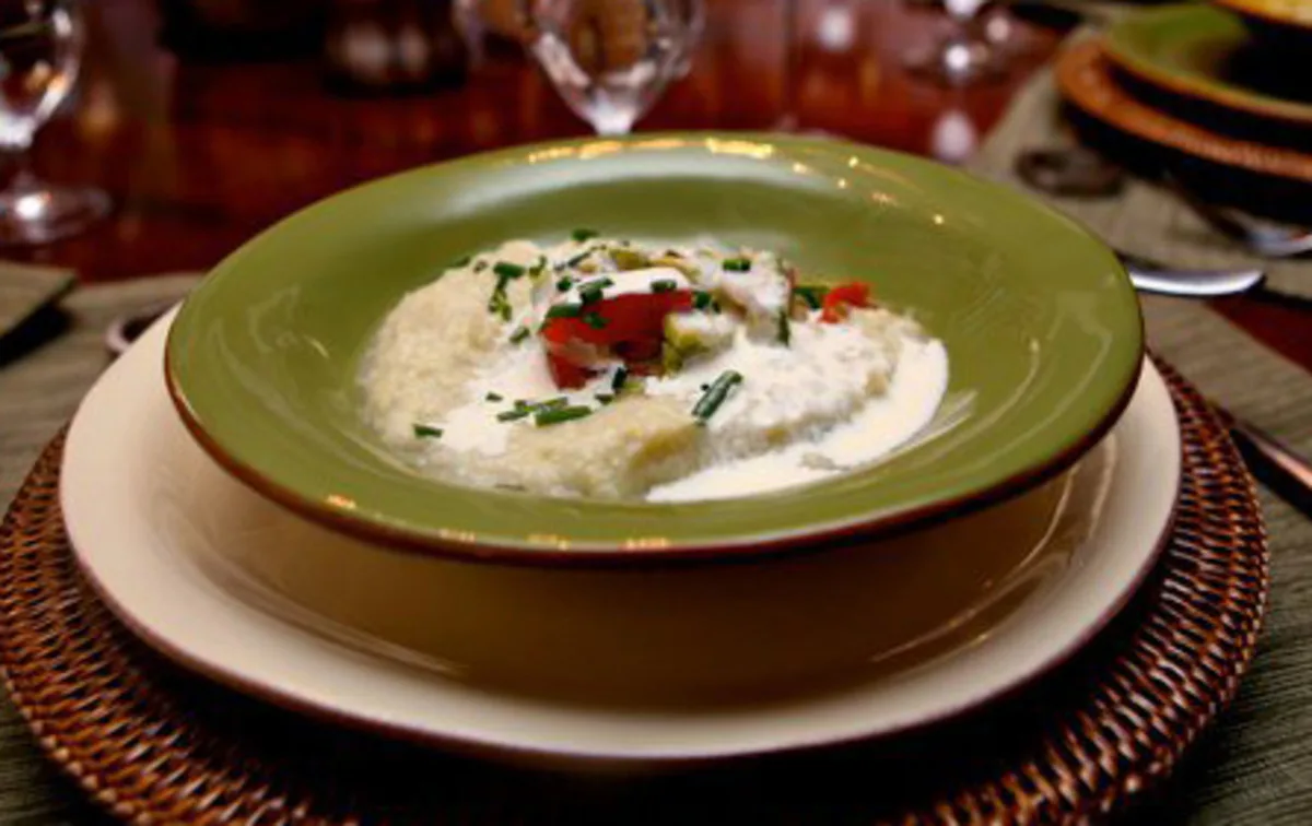 Chilled Corn Soup With Tomatoes, Avocado, and Lime