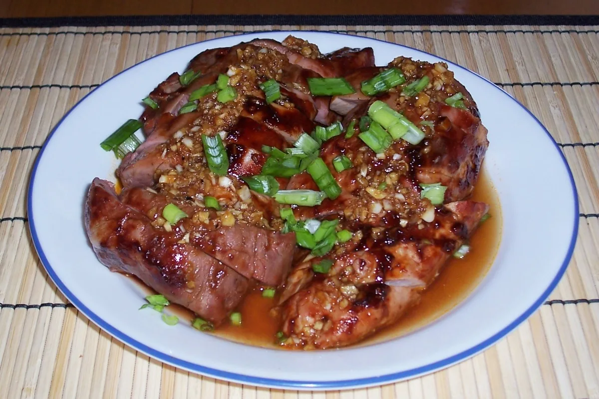 Chinese BBQ Pork with Garlic Sauce