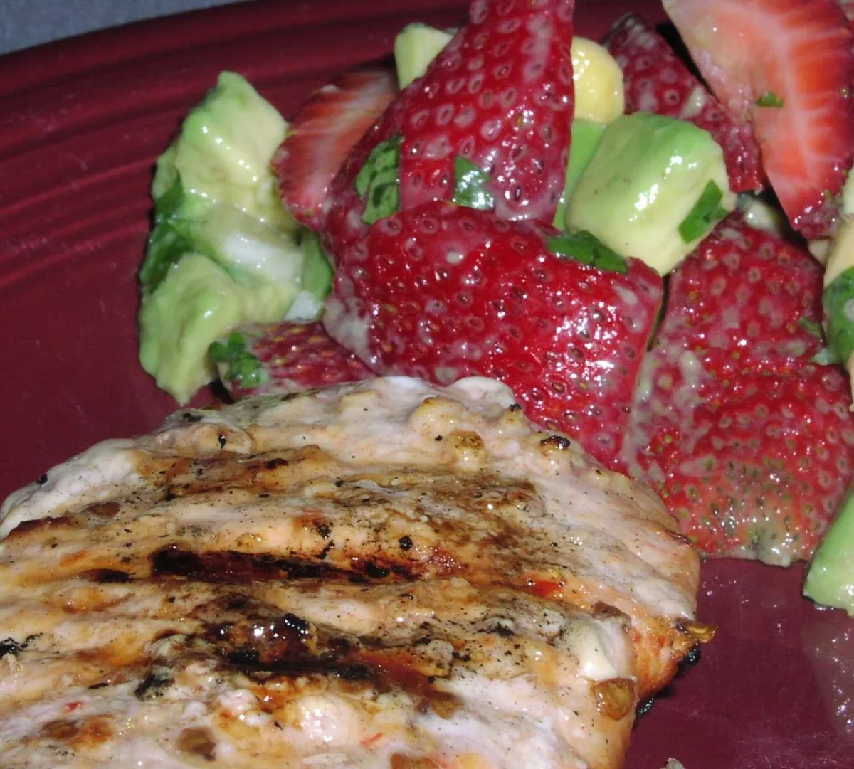 Chipotle Pork With Strawberry-Avocado Salsa