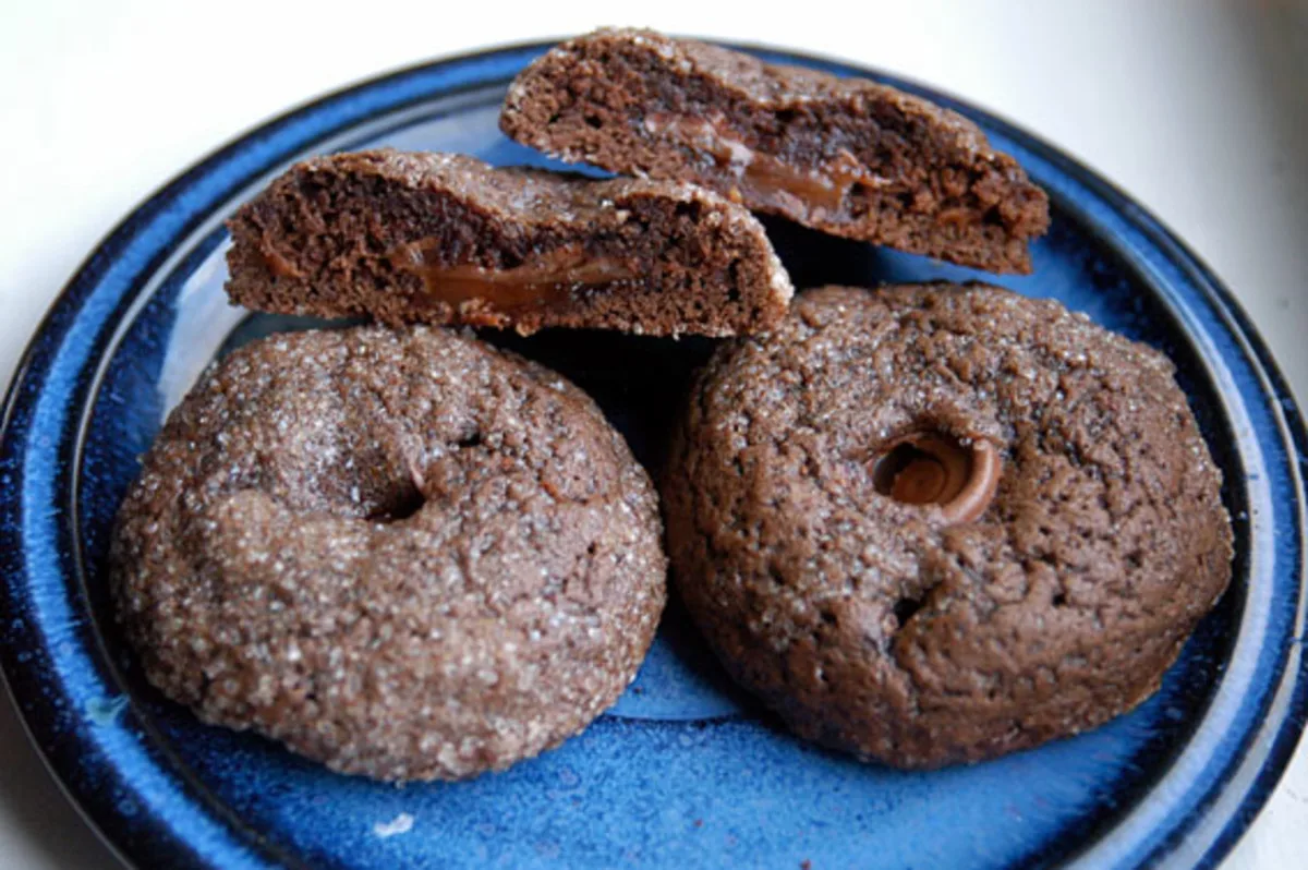 Chocolate Caramel Rolo Cookies