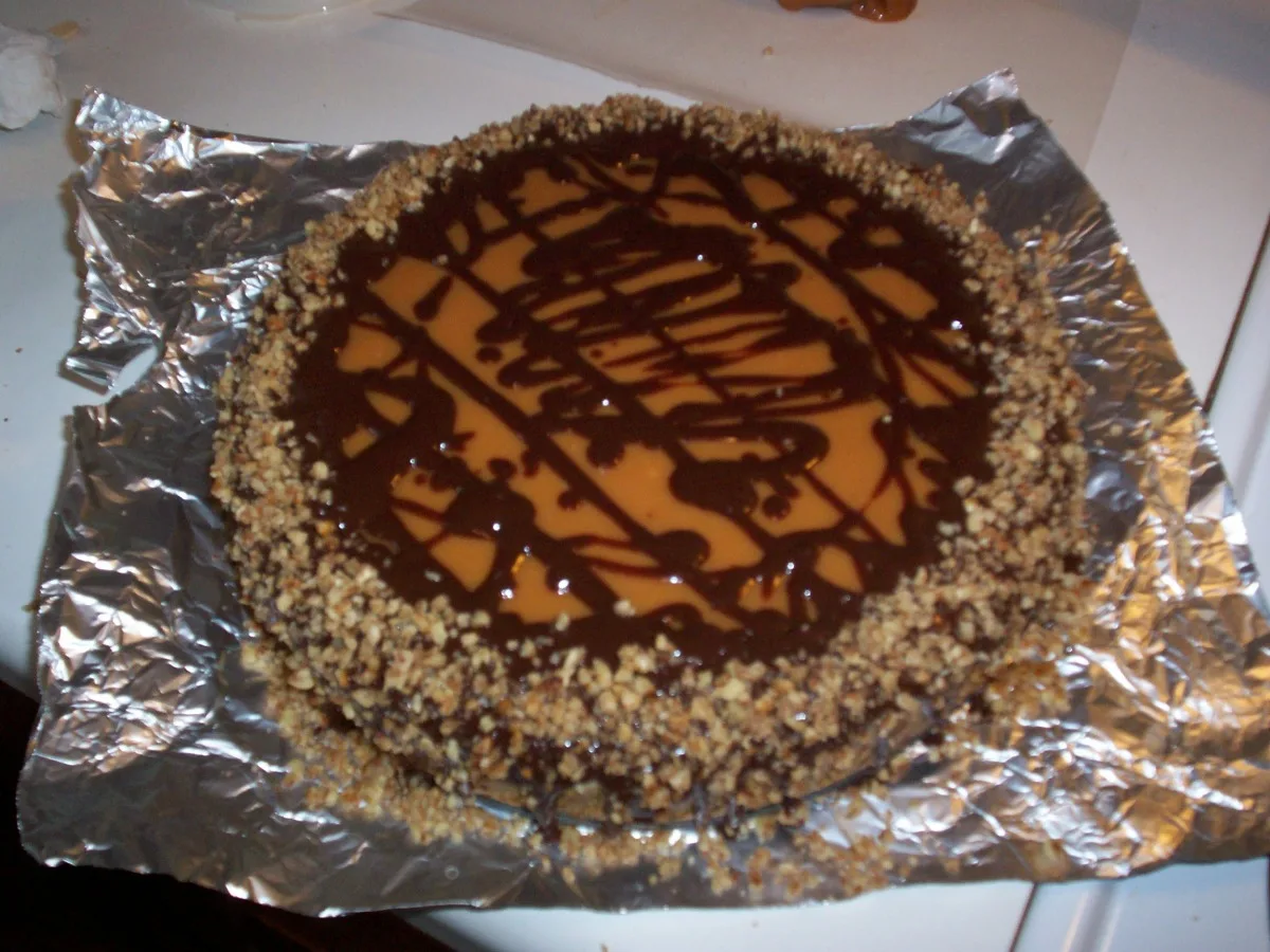 Chocolate Surprise Turtle Cheesecake