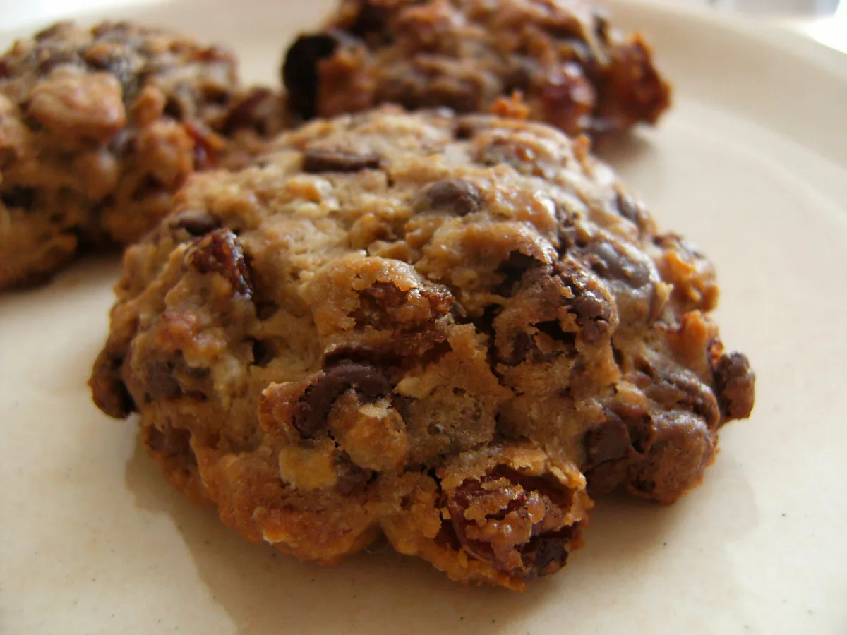 Chunky Trail Mix Breakfast Cookies