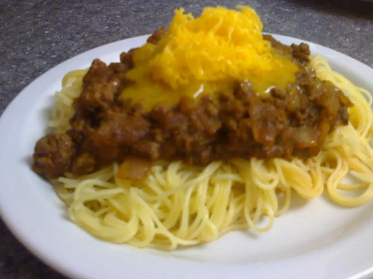 Cheesy Cincinnati Chili