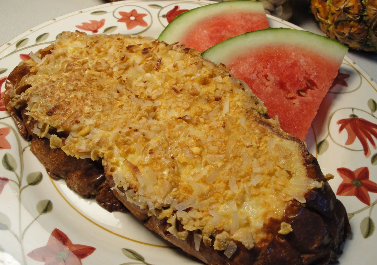 Coconut Macadamia Nut French Toast