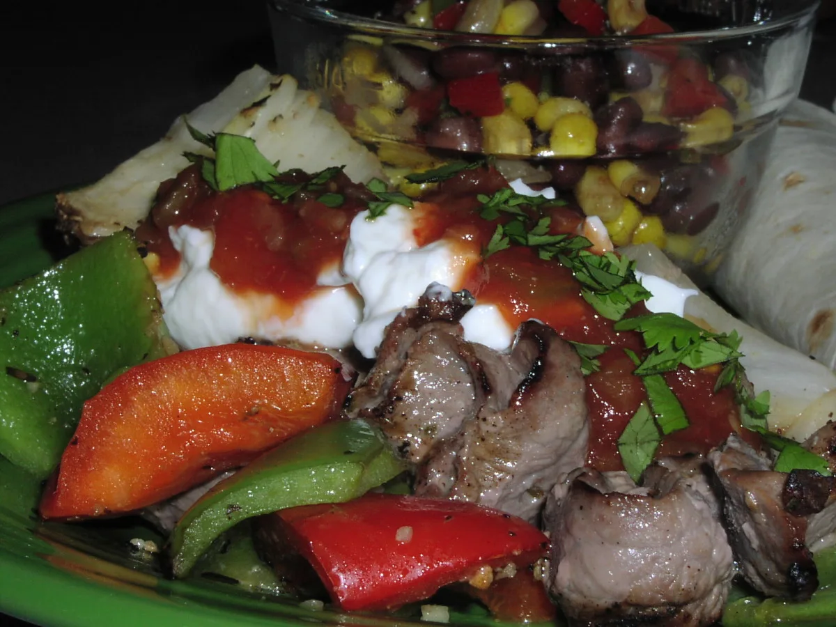 Cooking Light Beef Fajitas