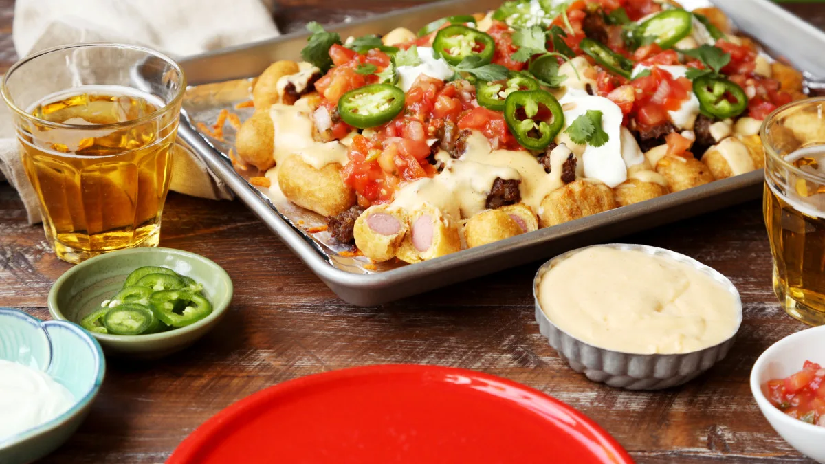 Corn Dog Nachos