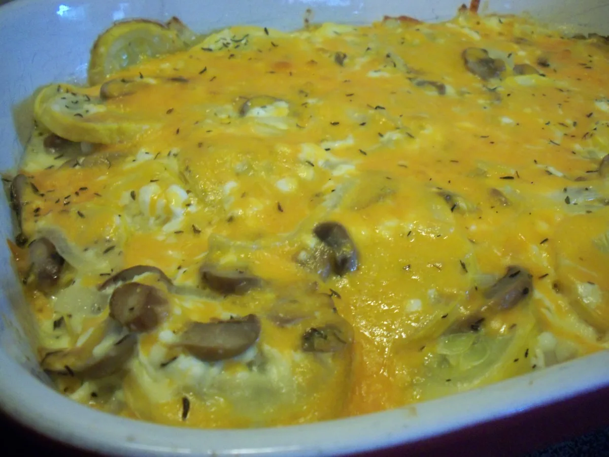 Cottage Cheese Crookneck Casserole