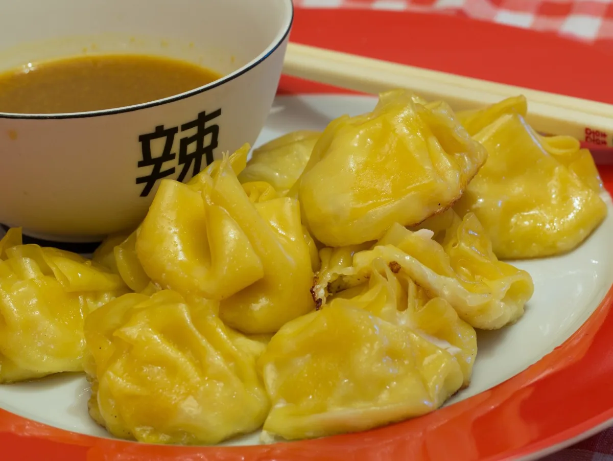 Crab Pot Stickers With Sesame-Ginger Dipping Sauce