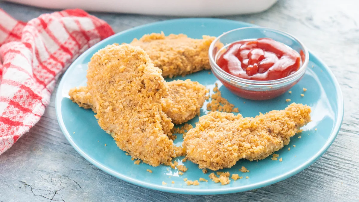 Crispy Parmesan-Ranch Chicken Breasts (Strips or Tenders)