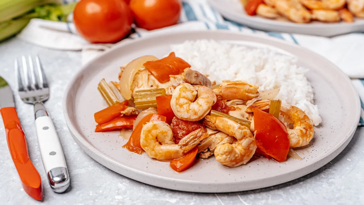 Crock Pot Cajun Chicken and Shrimp