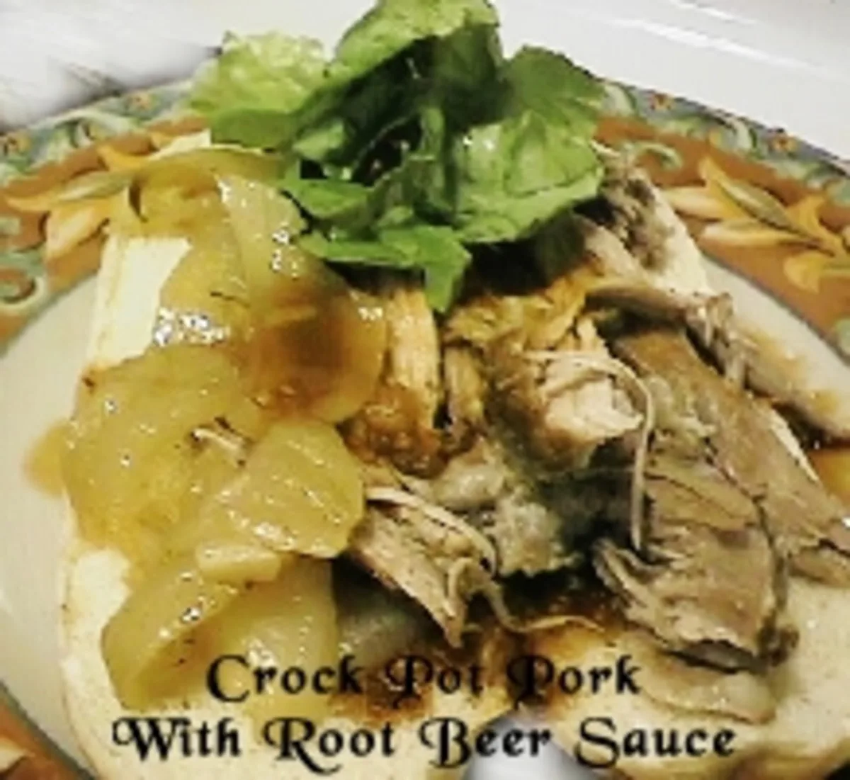 Crock Pot Pork with Root Beer Sauce