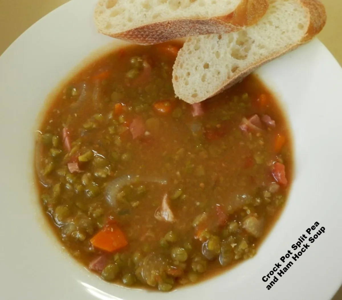 Crock Pot Split Pea and Ham Hock Soup