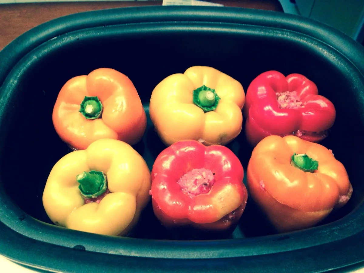 Crock Pot Stuffed Peppers-Stephanie O'dea