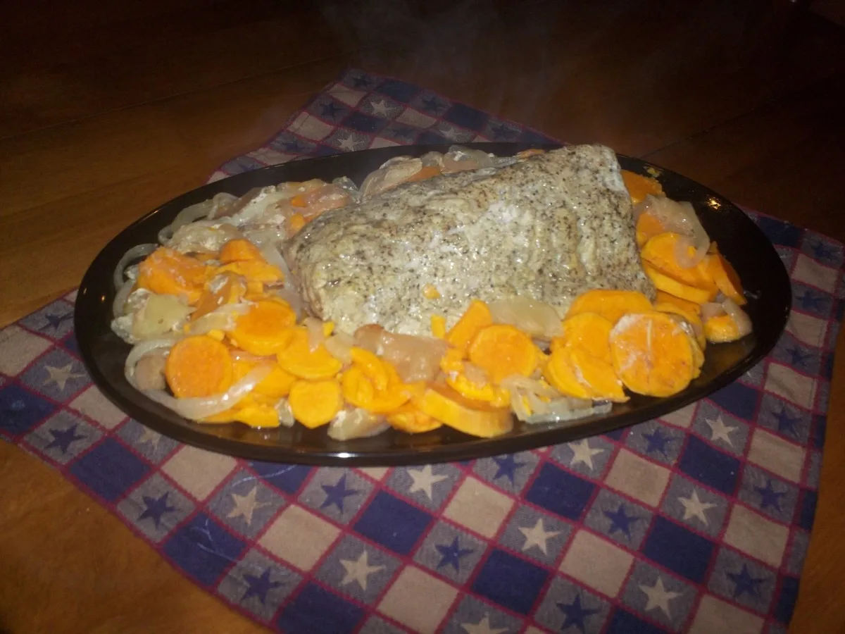 Crock Pot Sweet Potato Apple Pork Roast