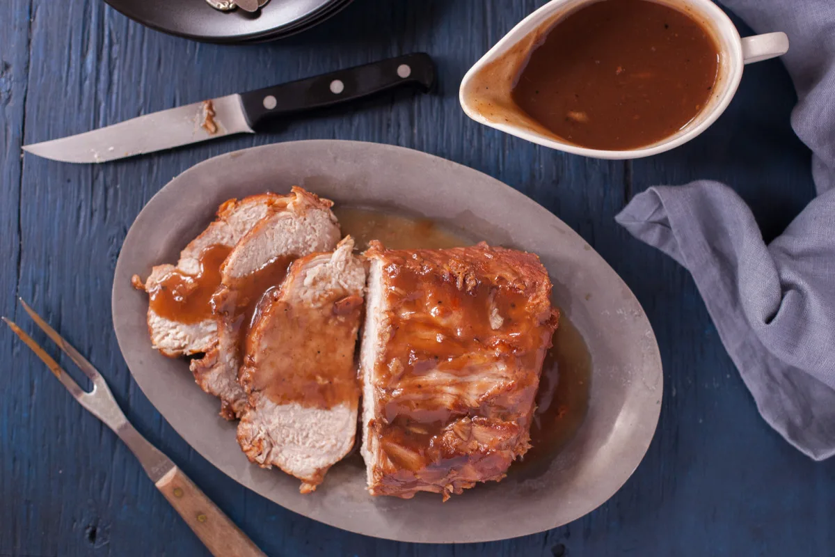 Crockpot Sliced Cranberry Pork Roast