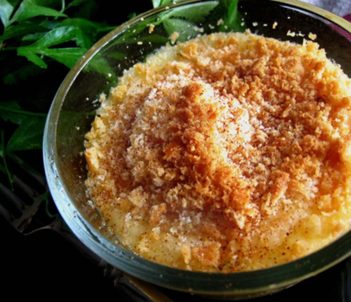 Crumb-Topped Creamy Mashed Potatoes