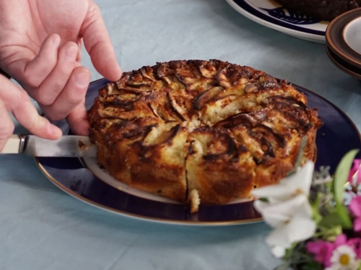 Danish Apple and Prune Cake