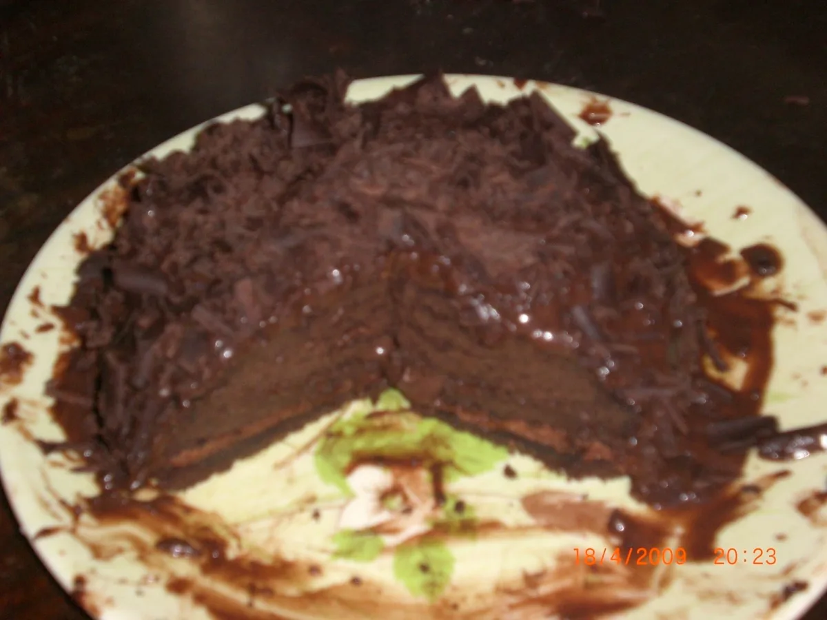 Decadent Chocolate Cake With Ganache