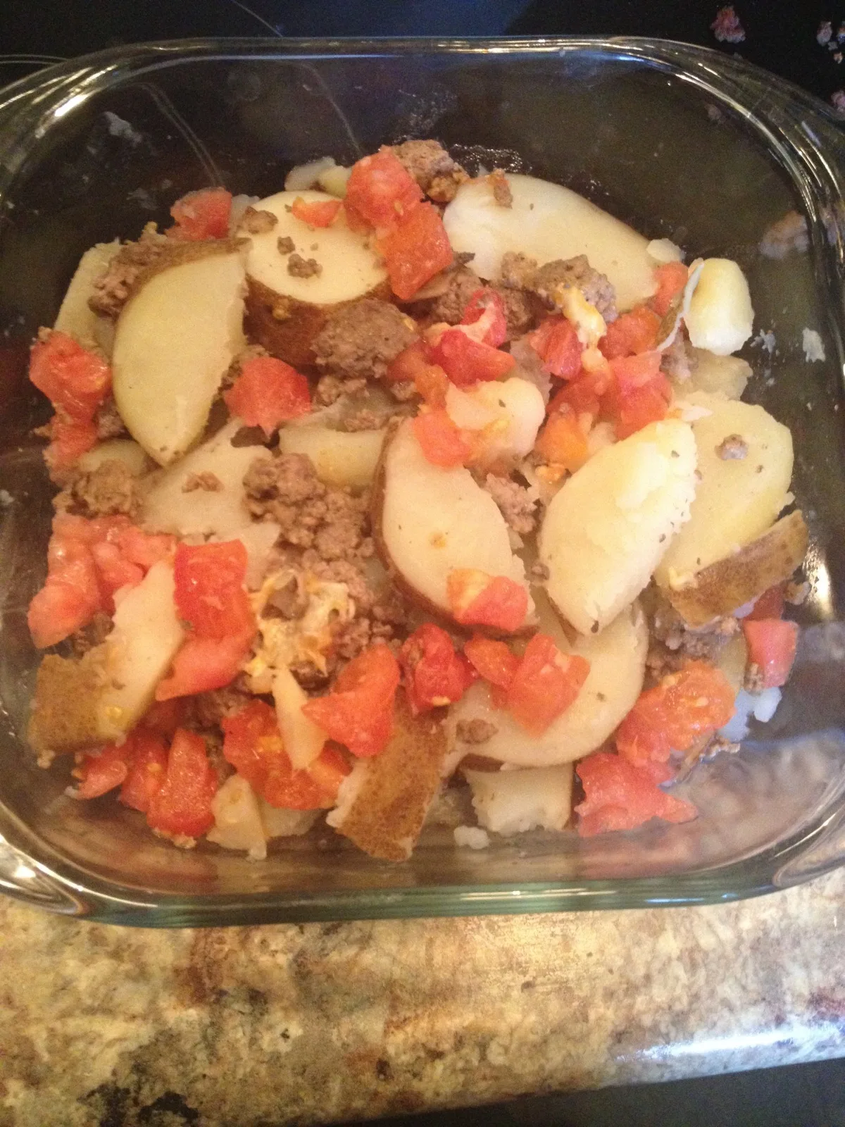 Deer-Potato-Tomato Casserole