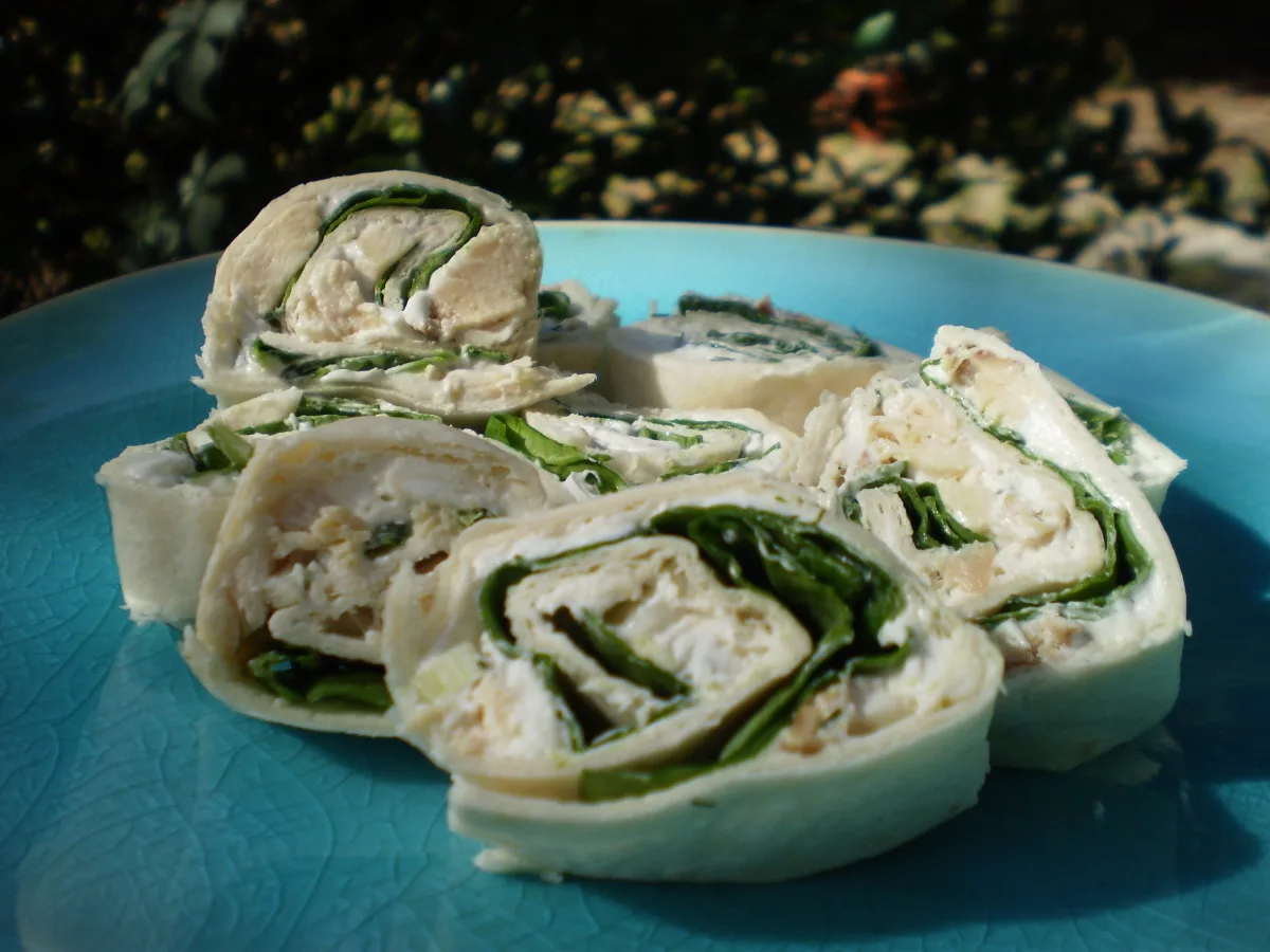 Diabetic Spinach-chicken Rollups