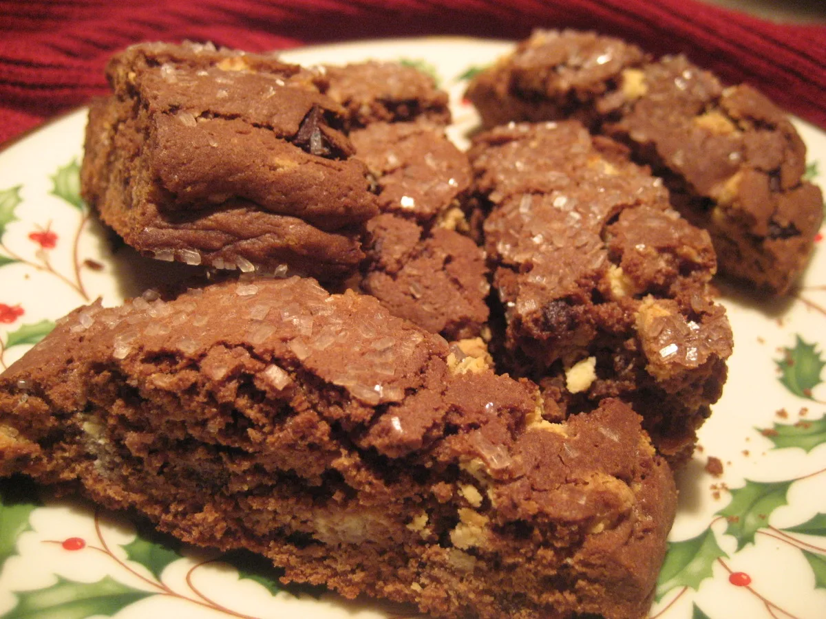 Double Chocolate Chunk Biscotti