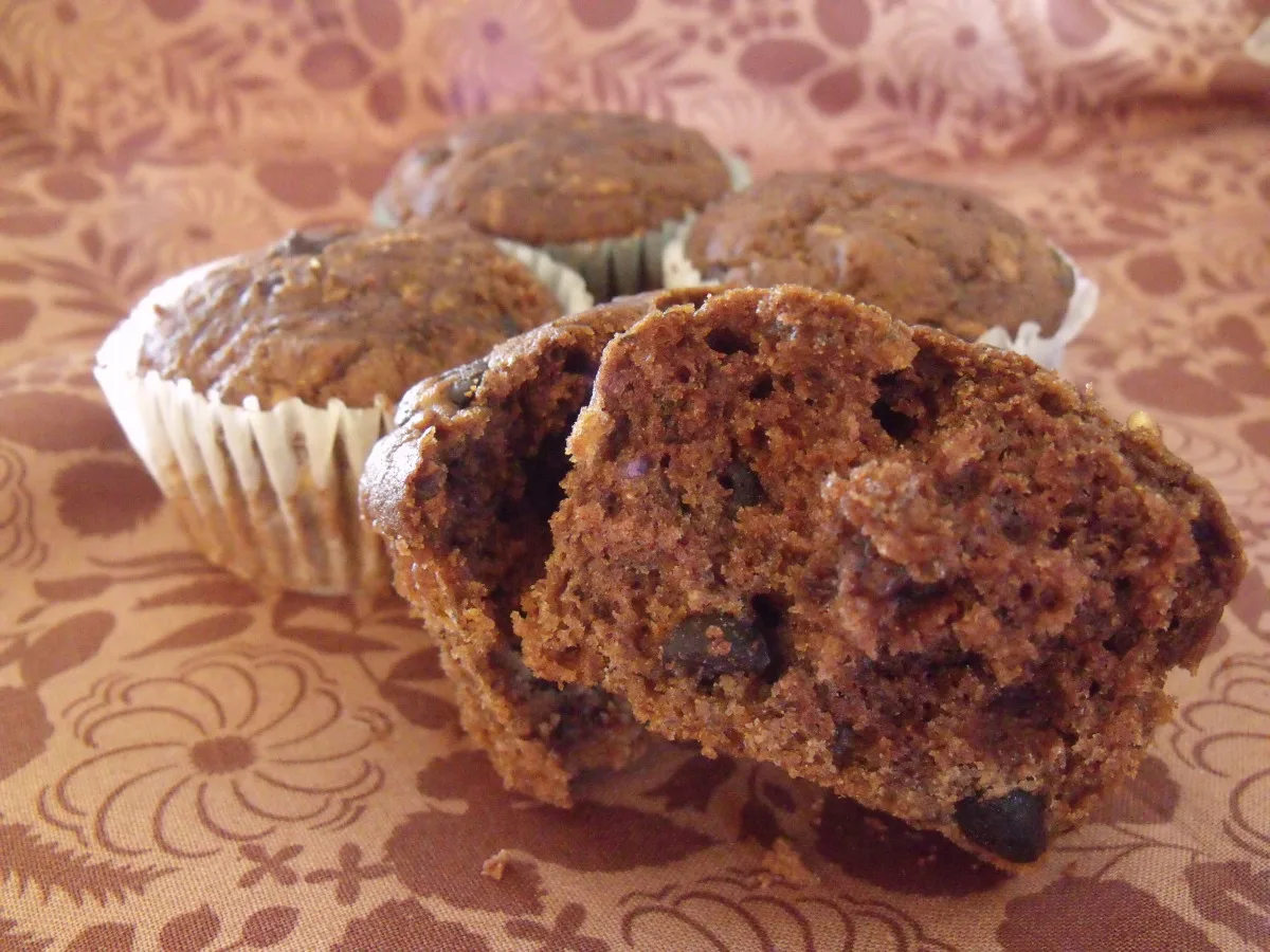 Double Chocolate Zucchini Muffins