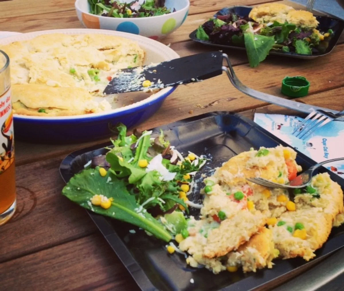 Simple Bisquick Chicken Pot Pie