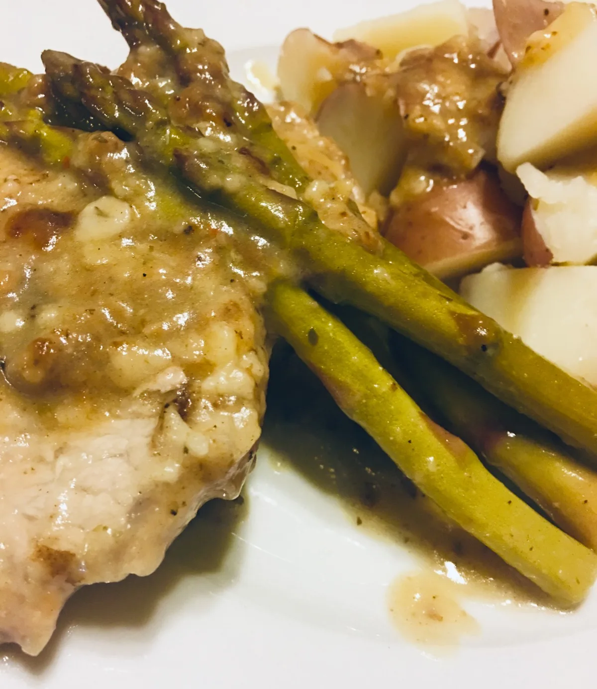 Easy Pork and Asparagus Scaloppine