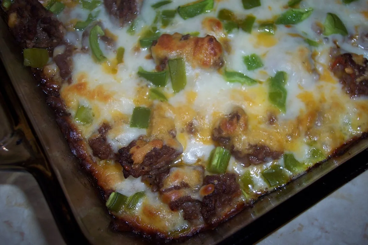 Easy Zucchini and Ground Beef Pizza Casserole