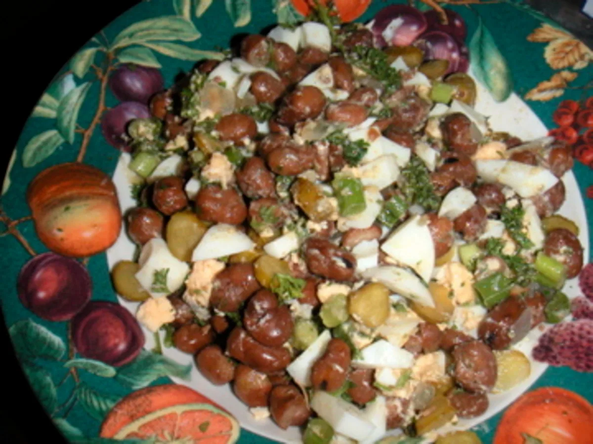 Egyptian Brown Bean Salad