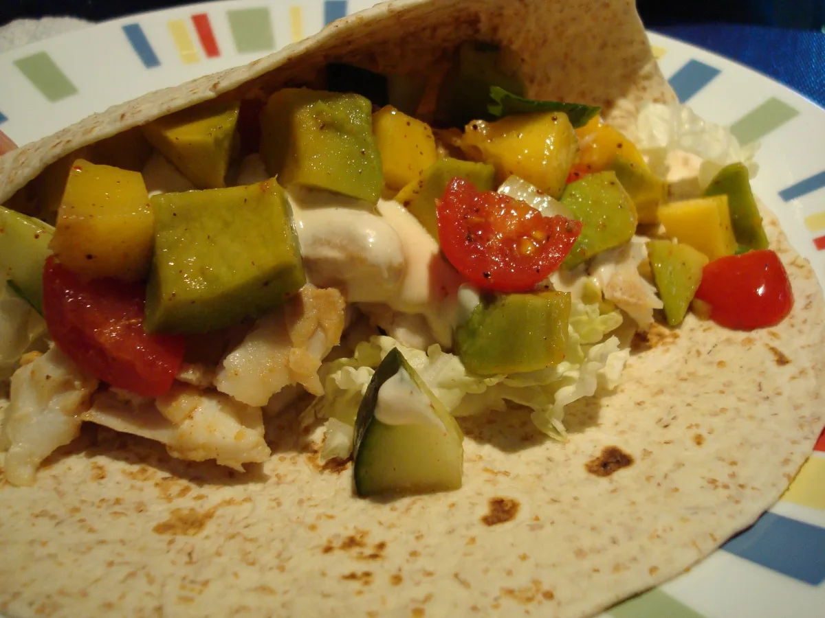 Mango Salsa Fish Tacos