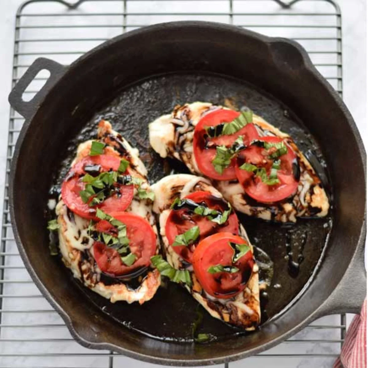 Five Ingredient Caprese Chicken