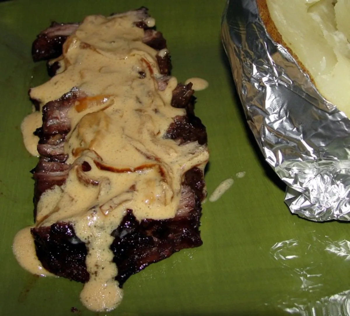 Flat Iron Steak and Cognac Sauce