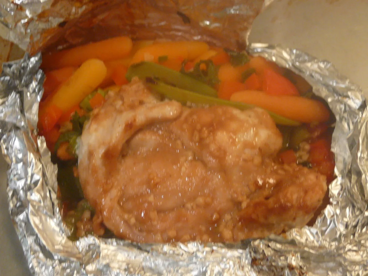 Foil Wrapped Oriental Chicken