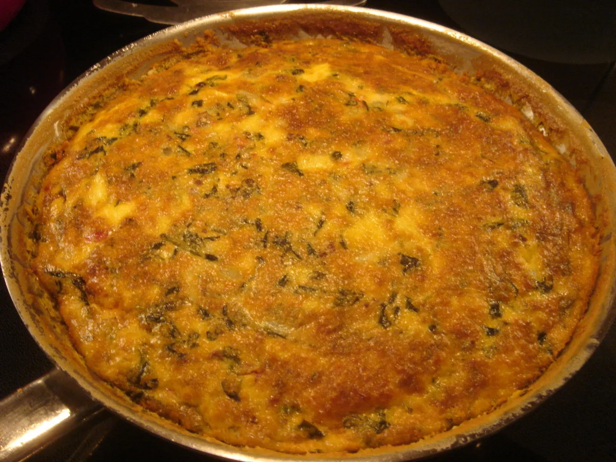 Fontina Frittata With Italian Sausage
