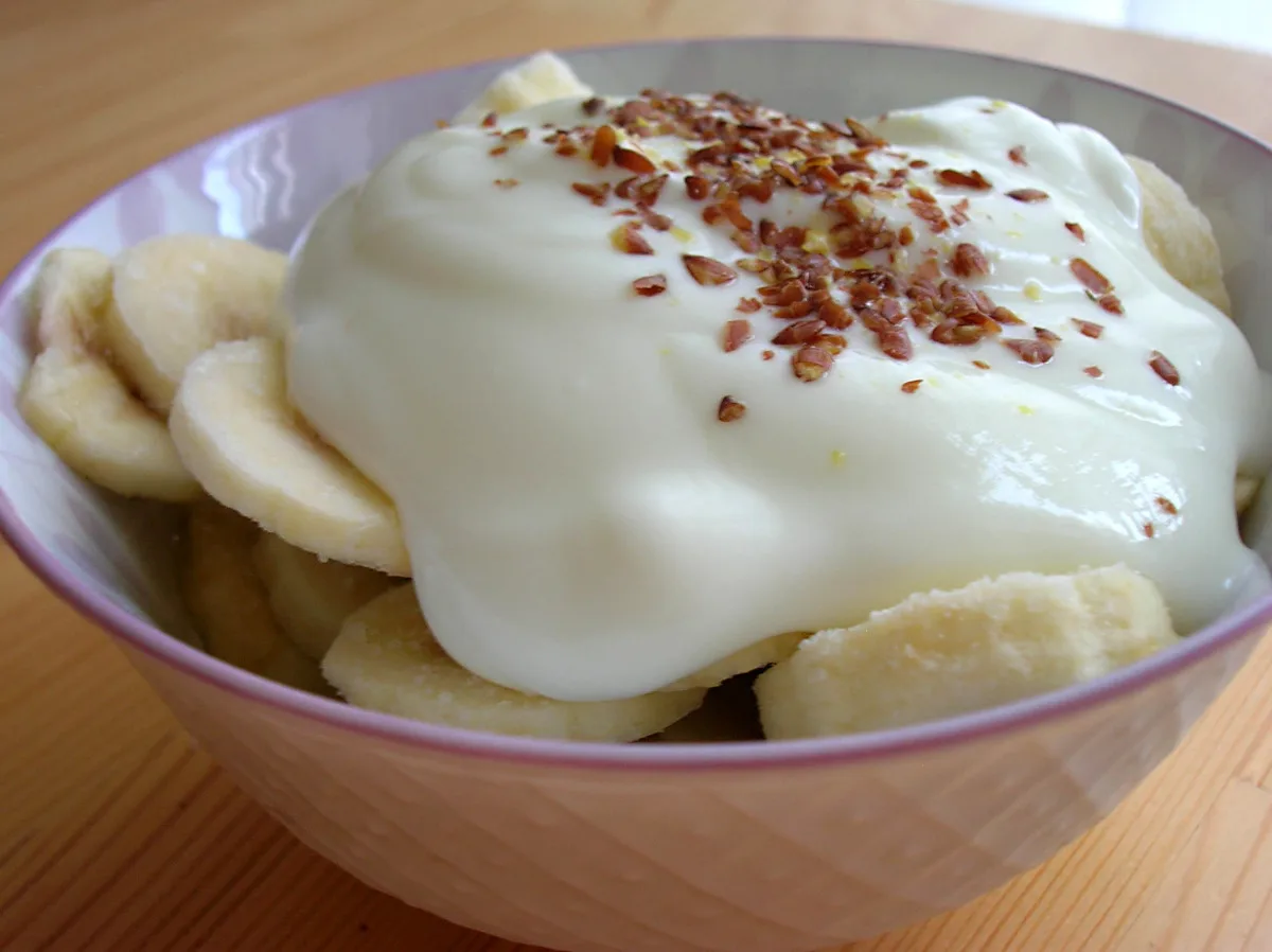Заморожений банановий десерт