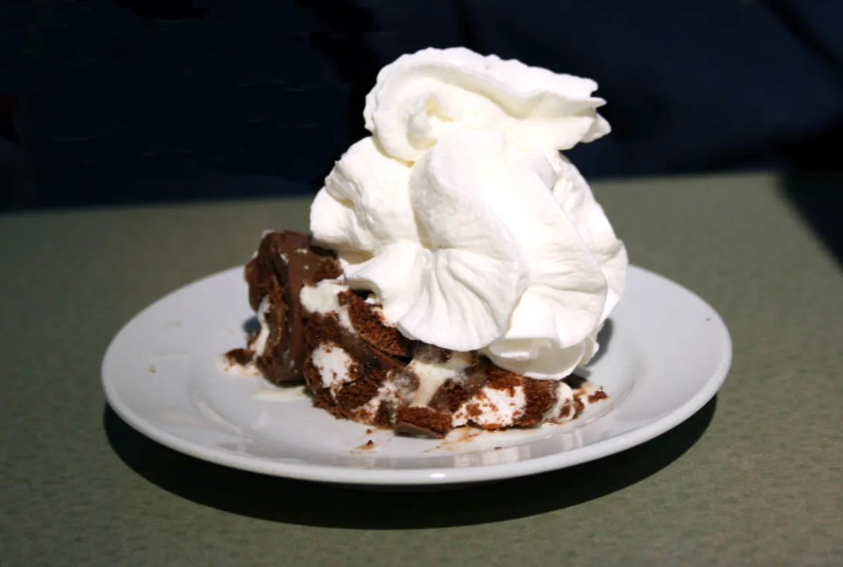 Frozen Swiss Roll Ice Cream Cake