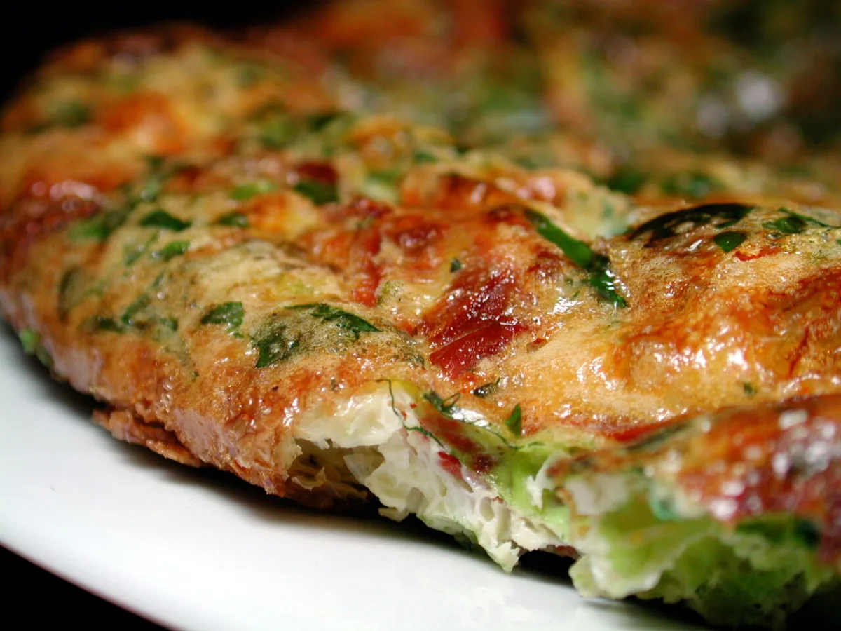 Garden Herb and Onion Frittata